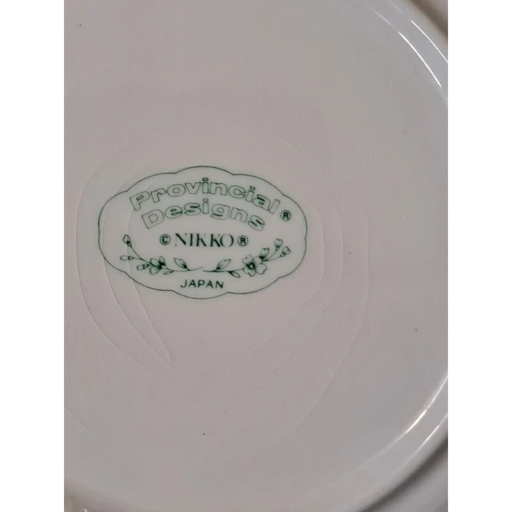 Provincial Designs Nikko Japan Set of 3 Dinner Roll Plates 6.5 in